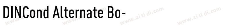 DINCond Alternate Bo字体转换